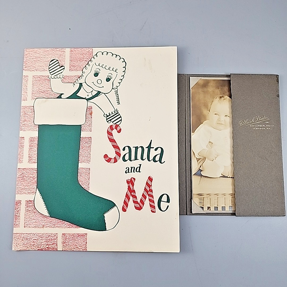 Santa/Baby Pictures 50s Vintage Ulrich Studio Lebanon PA